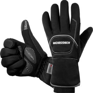 KINGSBOM -40F° Waterproof & Windproof Thermal Gloves - Black- Size Large
